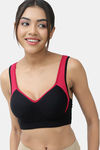 Lady Lyka Cotton Padded Sports Bra (Pack of 2) - Multicolor — thumbnail 7